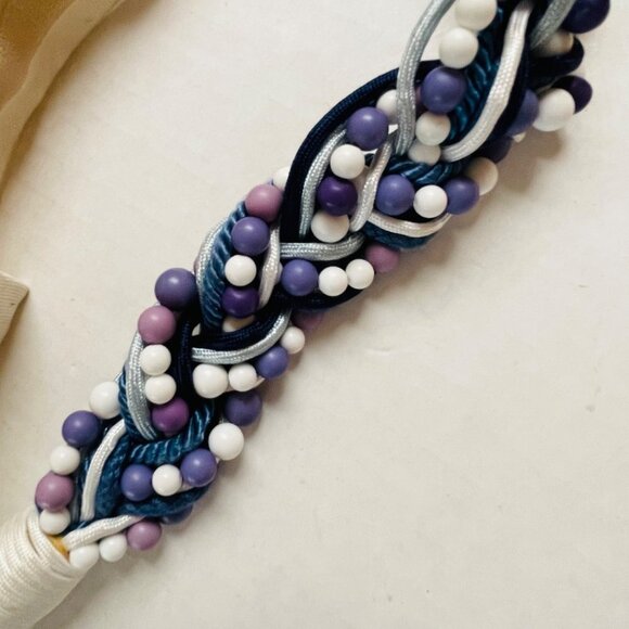 Carolyn Tanner Beaded Belt Womens Retro Woven Hook and Loop Closure Boho 32.5 In - Picture 6 of 6